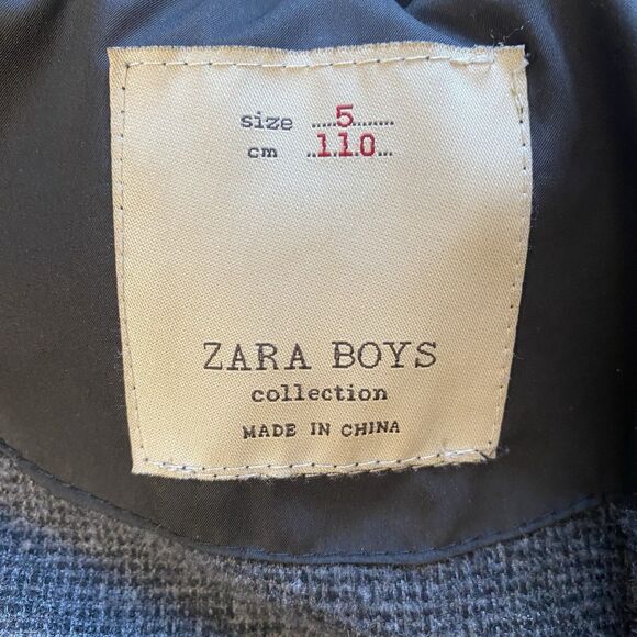 Zara Boys Down Puffer Coat Jacket. Black. Size 5. Excellent Shape! Hooded. - Picture 5 of 13